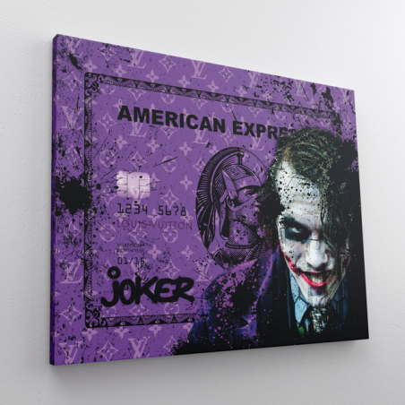 Tableau Pop Art Amex Joker Tableau Pop Art Amex Joker