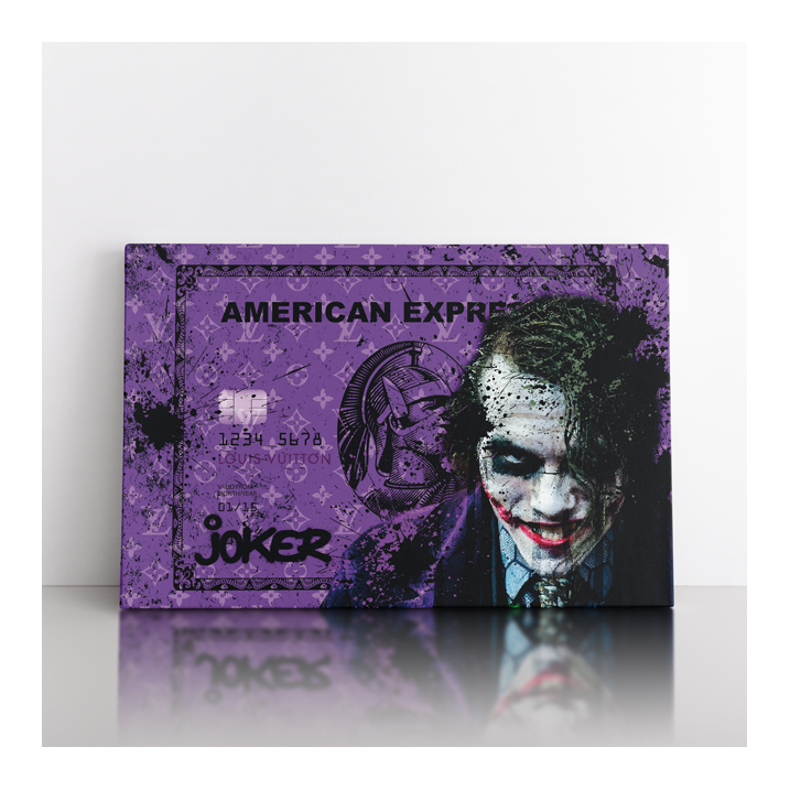 Tableau Pop Art Amex Joker Tableau Pop Art Amex Joker