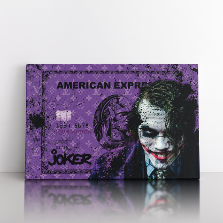 Tableau Pop Art Amex Joker Tableau Pop Art Amex Joker