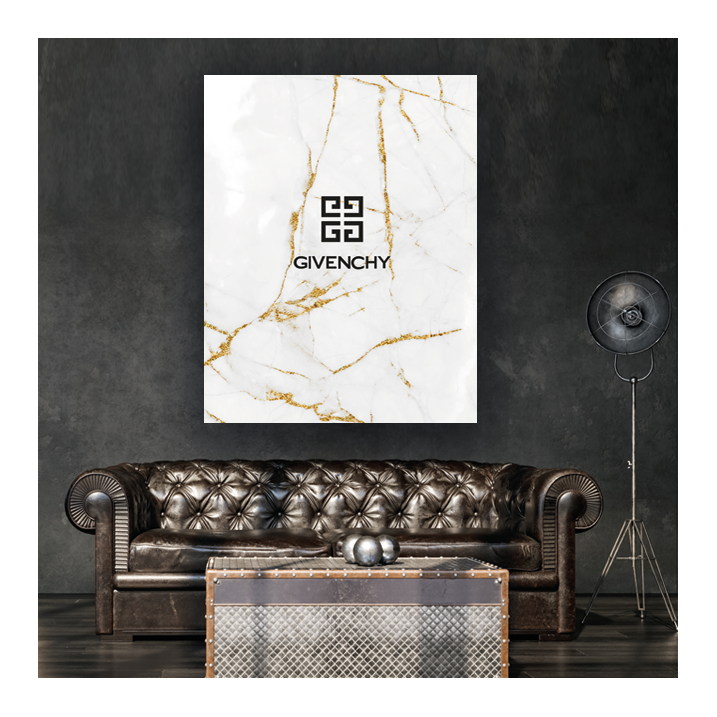 Tableau Pop Art Givenchy marbre