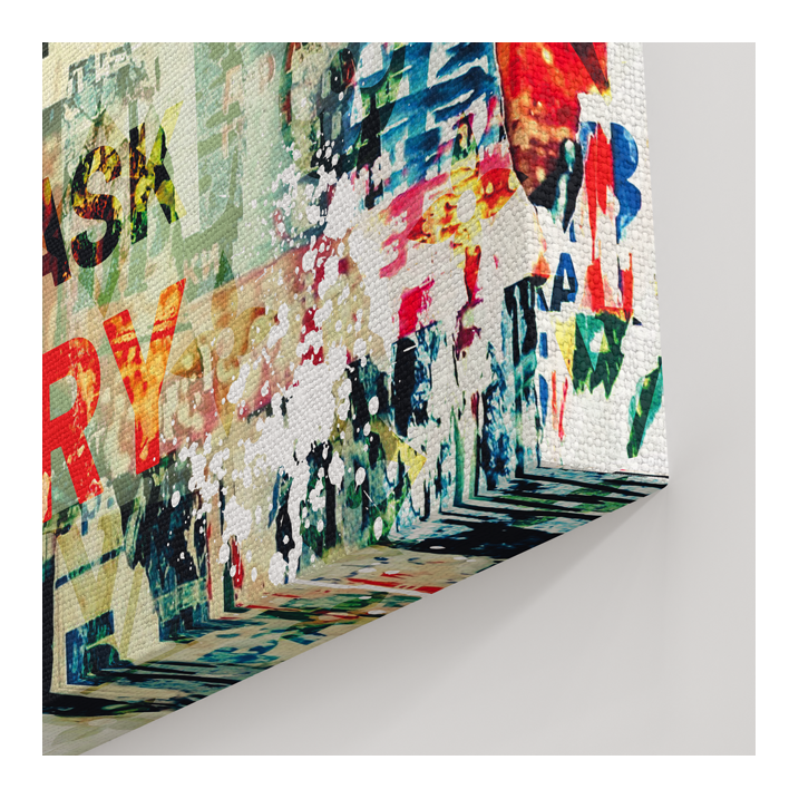 Tableau Pop Art Simpson avec masque