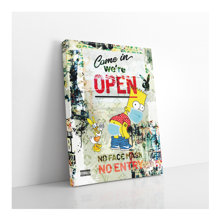 Tableau Pop Art Simpson luxe
