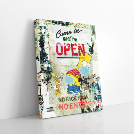 Tableau Pop Art Simpson luxe