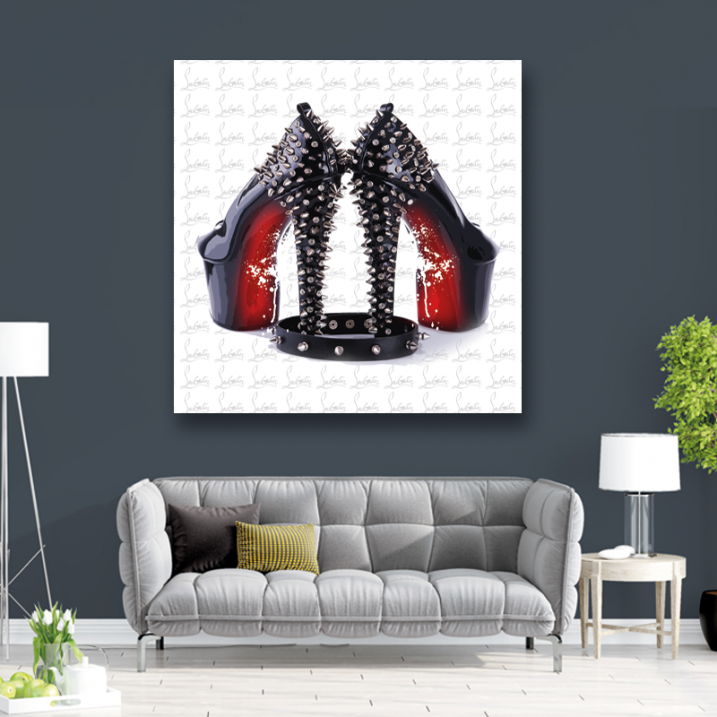 Tableau Pop Art Louboutin Talons hauts clous