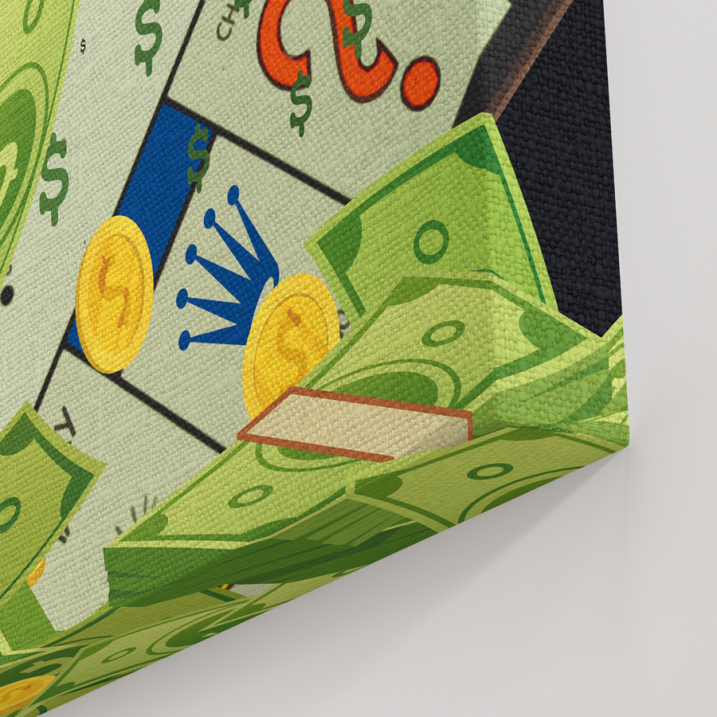 Tableau Pop Art Uncle Pennybags du Monopoly Vuitton