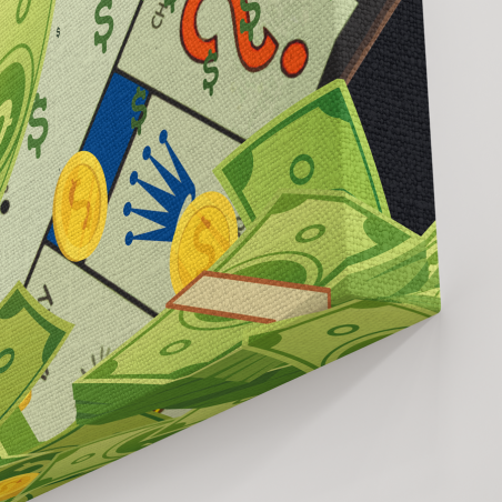 Tableau Pop Art Uncle Pennybags du Monopoly Vuitton