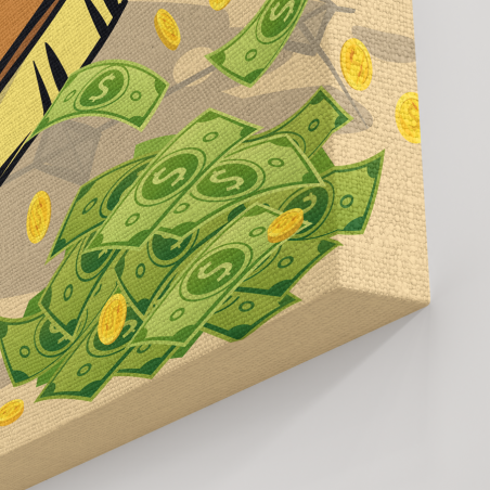 Tableau Pop Art Betty Boop dollar