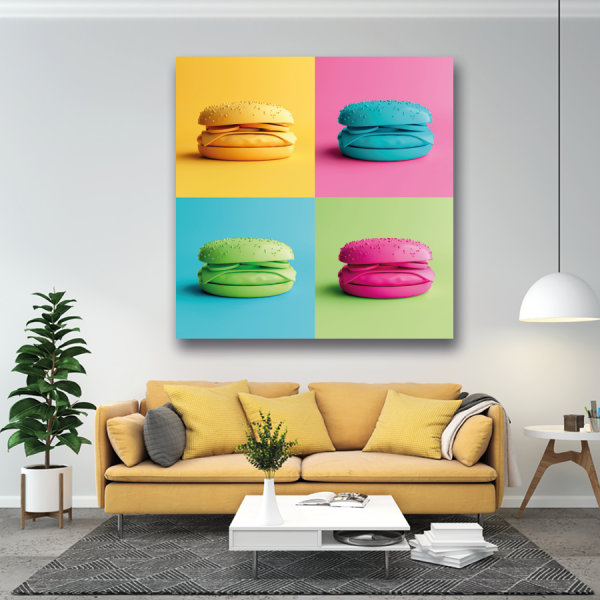 Tableau Hamburger Popart 2