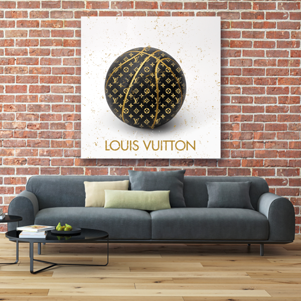 Tableau Popart Louis Vuitton fleurs | Tableau-toile™