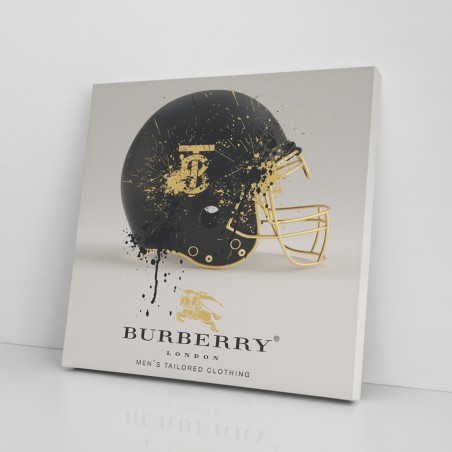 Tableau Pop Art football américain Burberry l Livraison offerte 48h