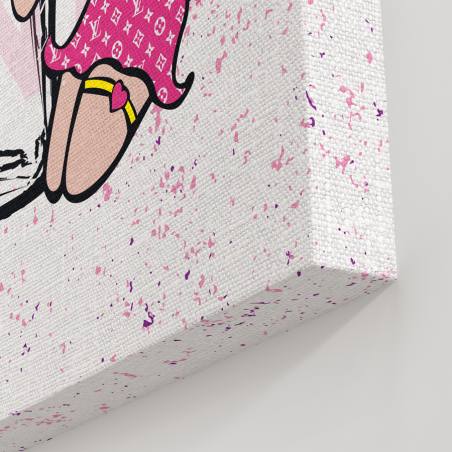 Tableau Betty Boop parfum rose et noir