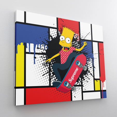 Tableau Pop Art  Simpson Skate Supreme