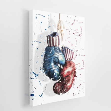 Tableau Gants de boxe - Tableau PopArt