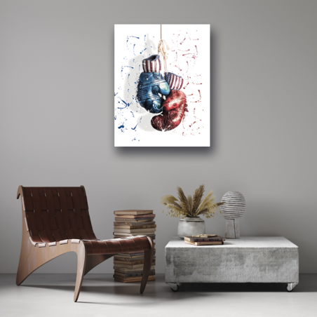 Tableau Gants de boxe - Tableau PopArt