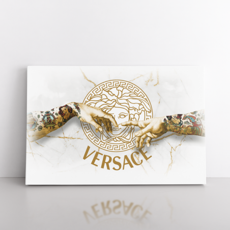 Tableau Pop Art Versace Marbre mains Tableau Pop Art Versace Marbre mains