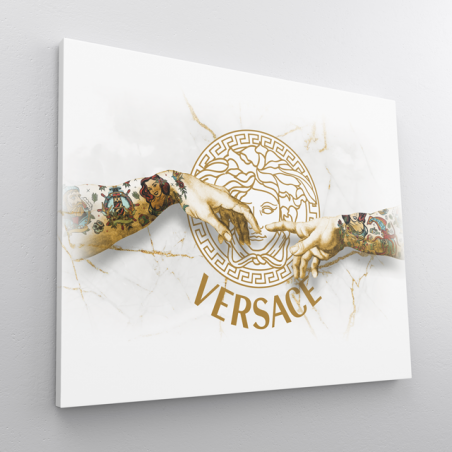 Tableau Pop Art Versace Marbre mains Tableau Pop Art Versace Marbre mains